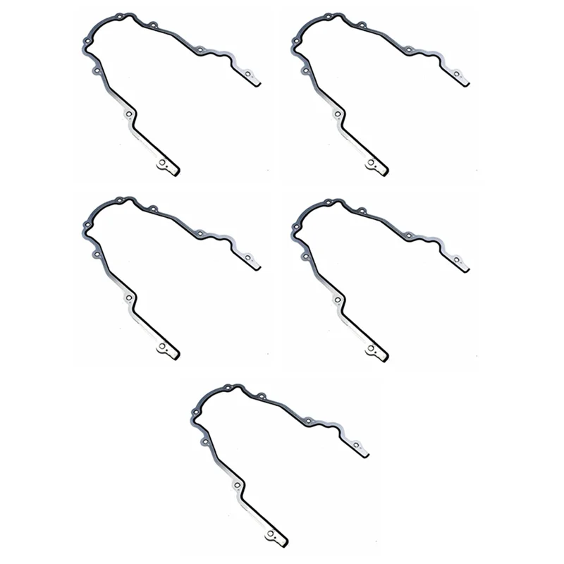Reliable-5Pcs Timing Cover Gasket Crankshaft Seal 12633904,12574294,12558013 For Cadillac Buick Hummer 4.3L 5.3L 6.0L