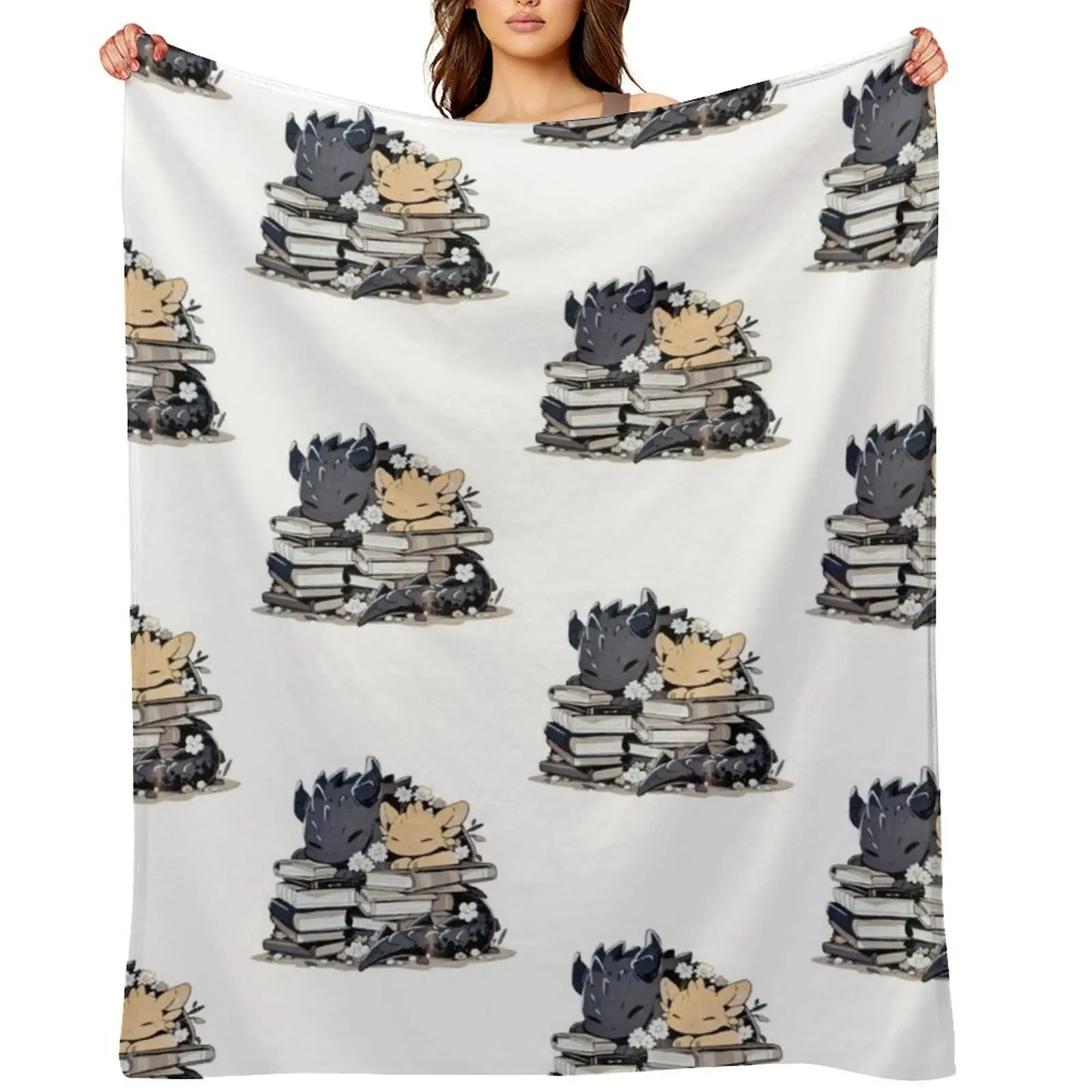 

Fourth Wing Tairn Andarna Throw Blanket Hairy Tourist Bed covers Soft Blankets