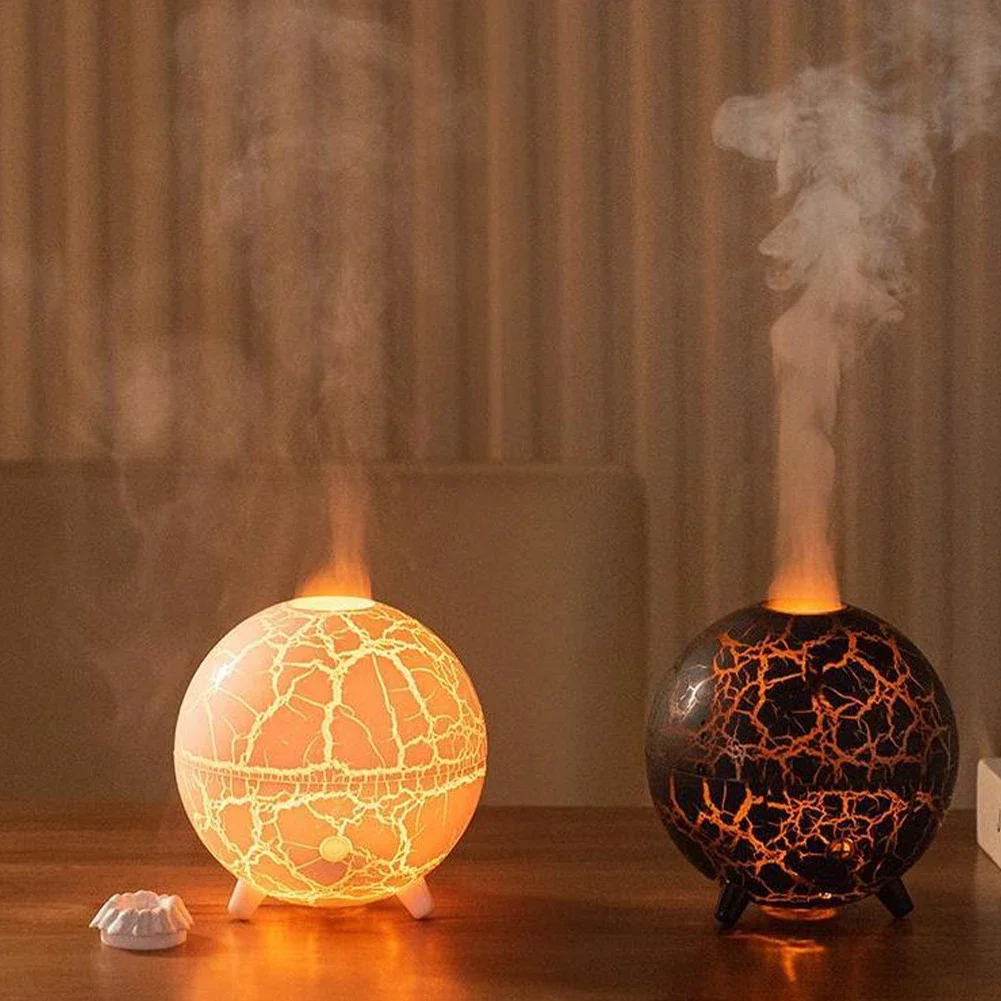 1pc ​200ML Humidifier Aromatherapy Diffuser With Colorful Lighting  Flame Diffuser Capacity 200 Milliliters 118*118*127mm