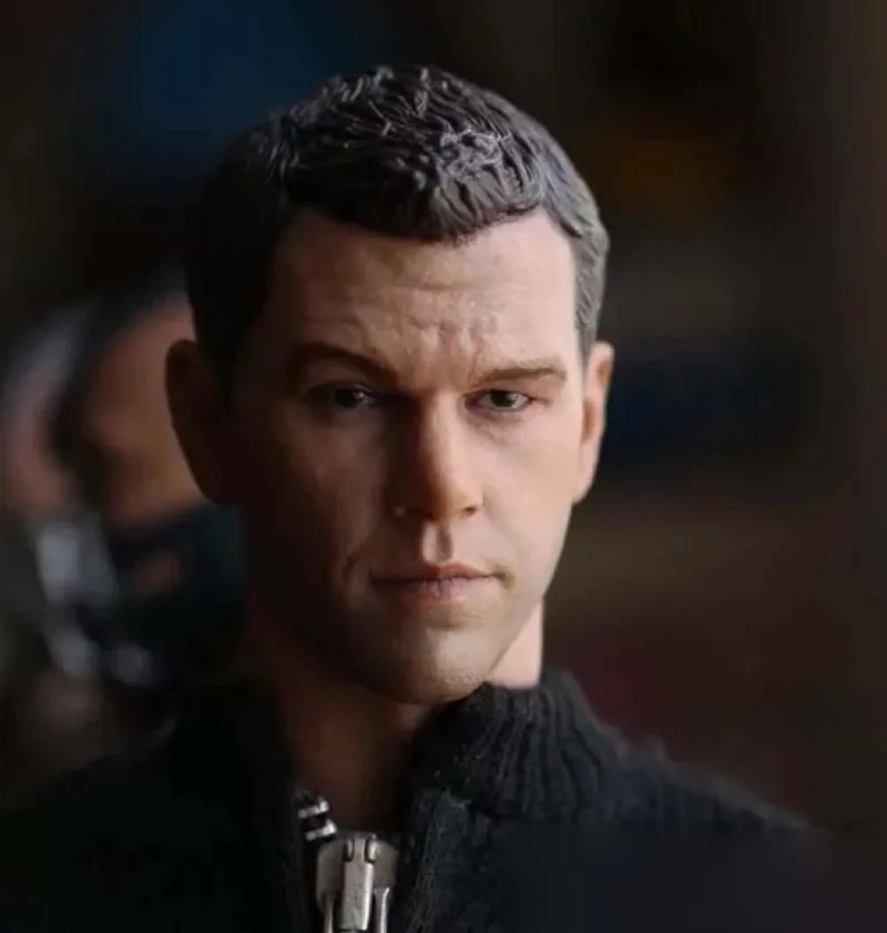 

1:6 Scale Matt Damon Head Sculpt Green Zone Male Soldier Head Carving Action Figure Collection Toy