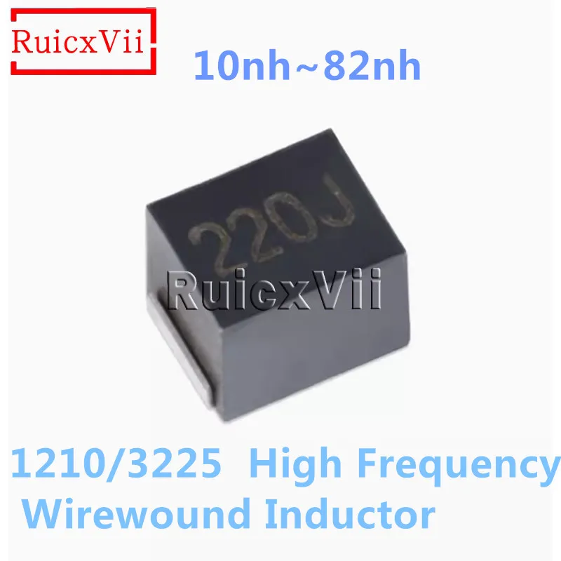 

100PCS 1210 SMD High Frequency Wirewound Inductor 3225 10nH 12nH 15nH 18nH 22nH 27nH 33nH 39nH 47nH 56nH 68nH 82nH NLV32T Series