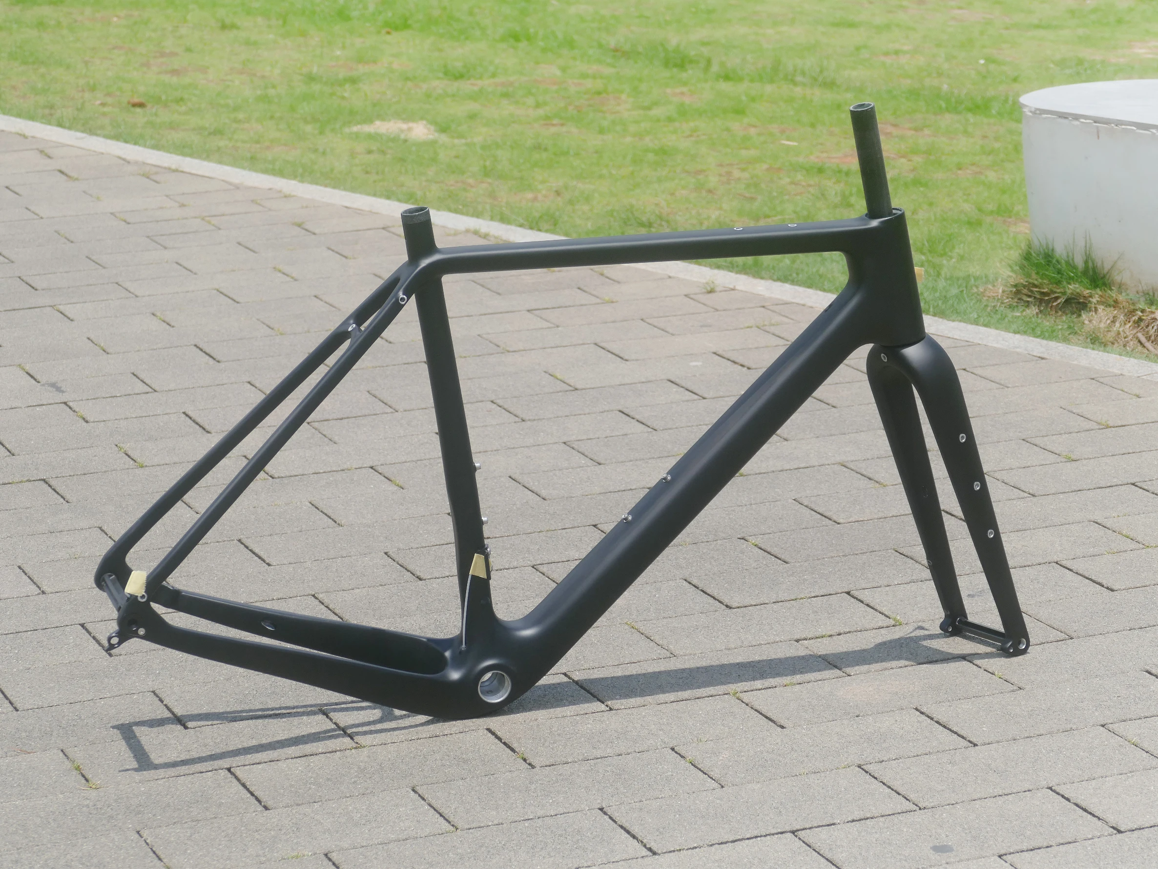 2025 Full Carbon UD Matt Black Gravel Bike Bicycle Gravel Frame Fork Frameset 50cm 53cm 55cm 57cm 59cm