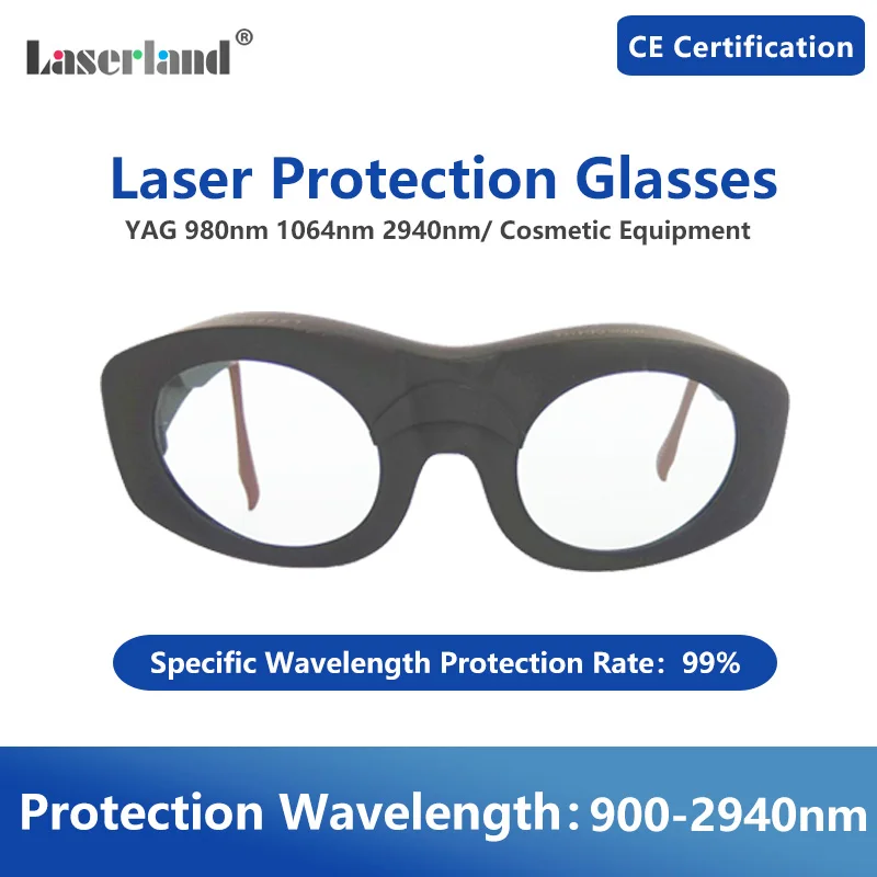 T8-8 980nm-1064nm-2940nm Gafas de protección láser infrarrojas IR CE OD5+