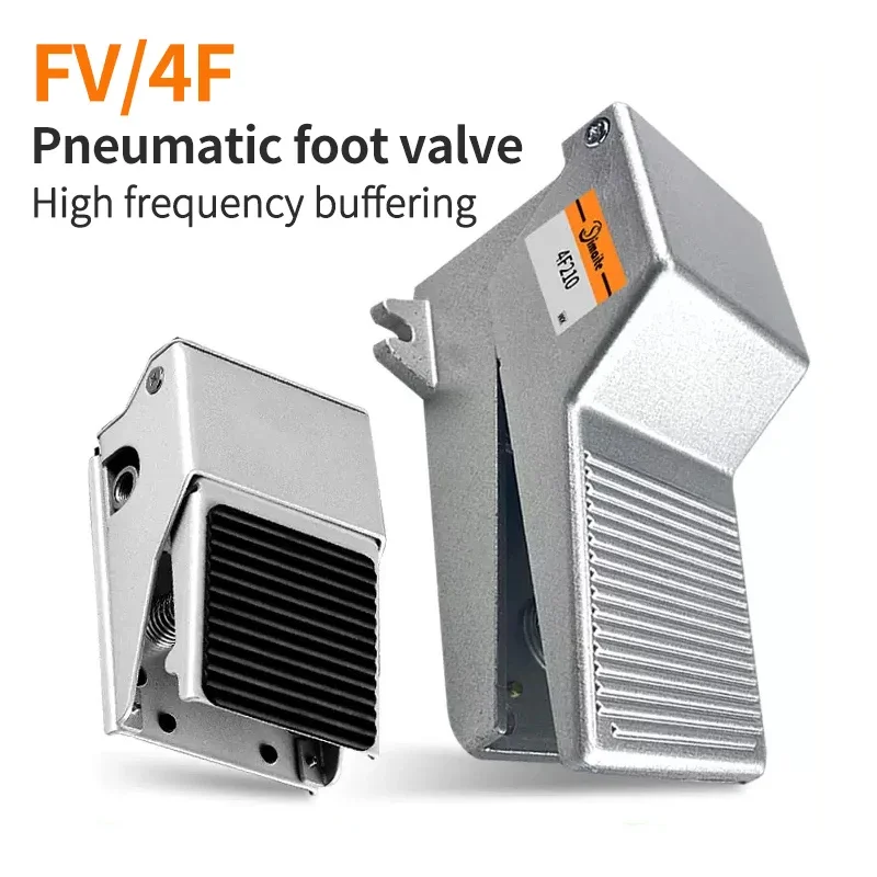 Industrial Pneumatic Foot Pedal Switch: 4F210-08 08L Air Control Valve, FV420 Foot Switch and FV320 Air Cylinder Valve