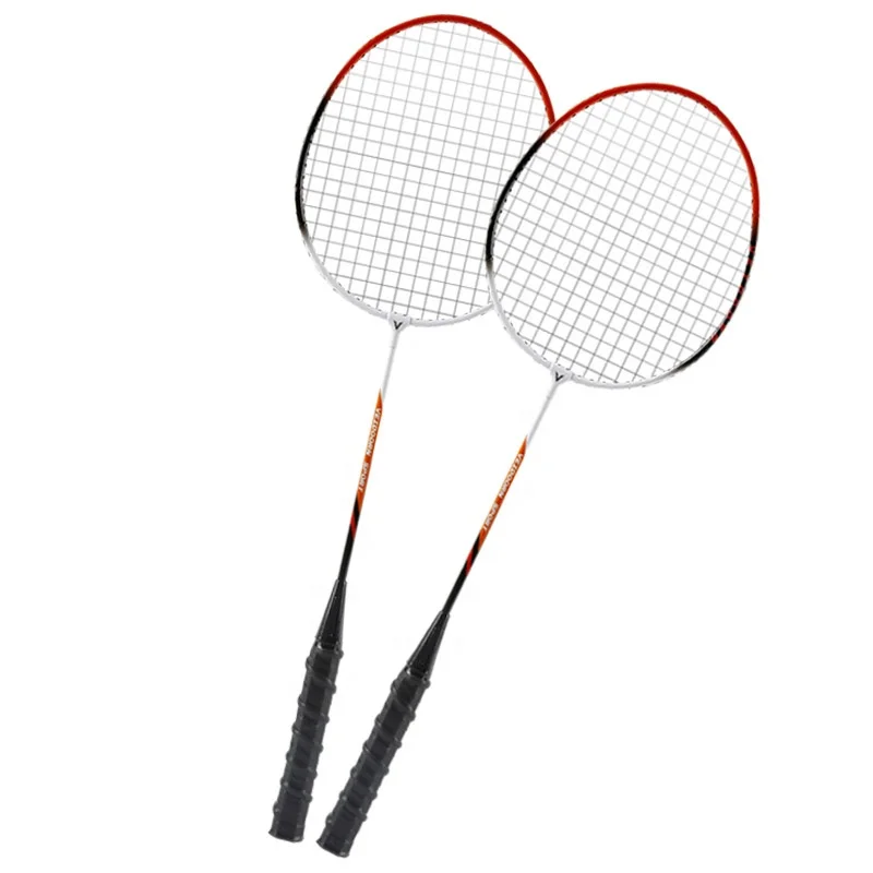 Custom Professional  Set of 2 Carbon Fiber High Quality Sport Badminton Rackets