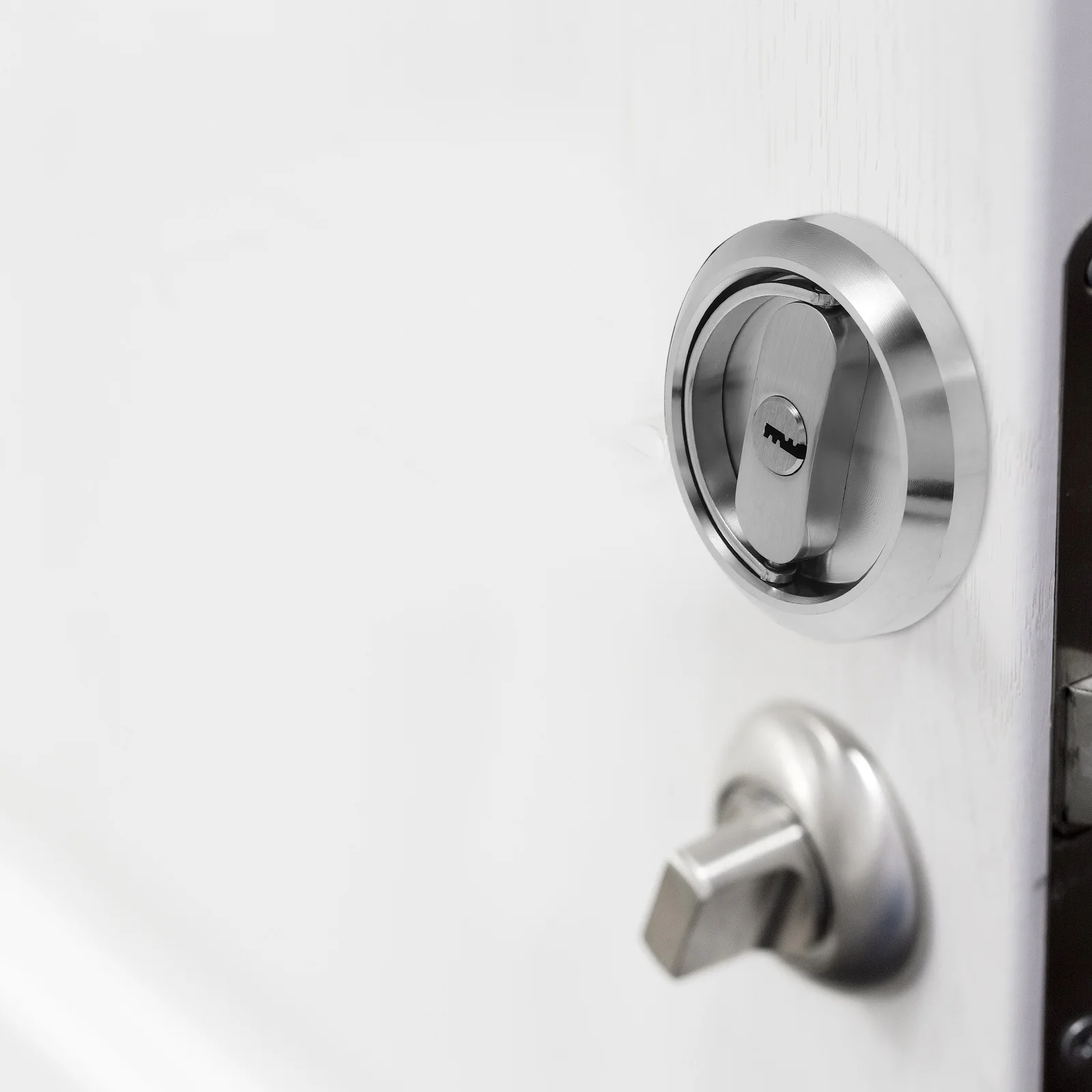 

Invisible Door Lock 304 Stainless Steel Universal Fit for Interior Doors Smooth Operation Perfect for Home Office Security