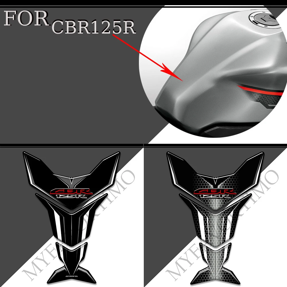 Per Honda CBR 125 R CBR125R impermeabile antipolvere antigraffio serbatoio Pad adesivo decalcomanie Gas olio combustibile Kit ginocchio protezione