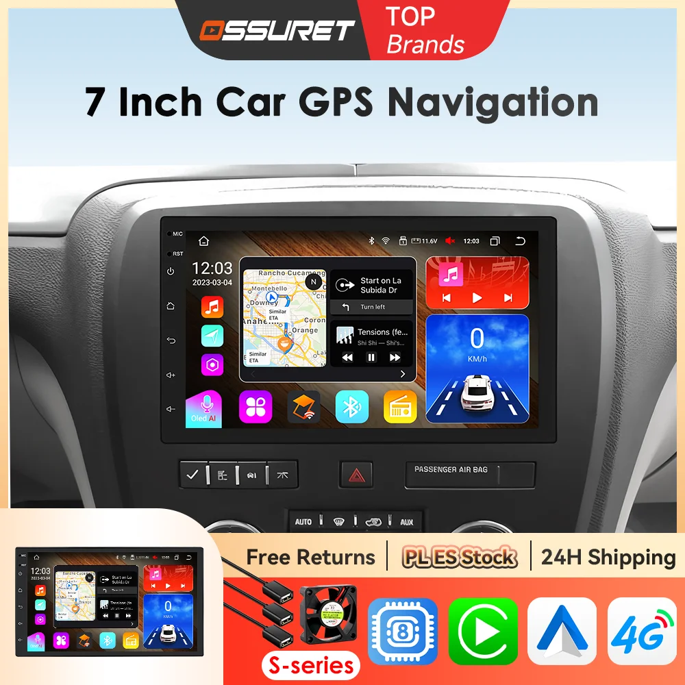 

Автомобильный радиоприемник 2 Din 7″, мультимедийный плеер Android, GPS, WIFI, Bluetooth-плеер для универсального автодисплея, стерео, видеонавигация, SWC, WIFI