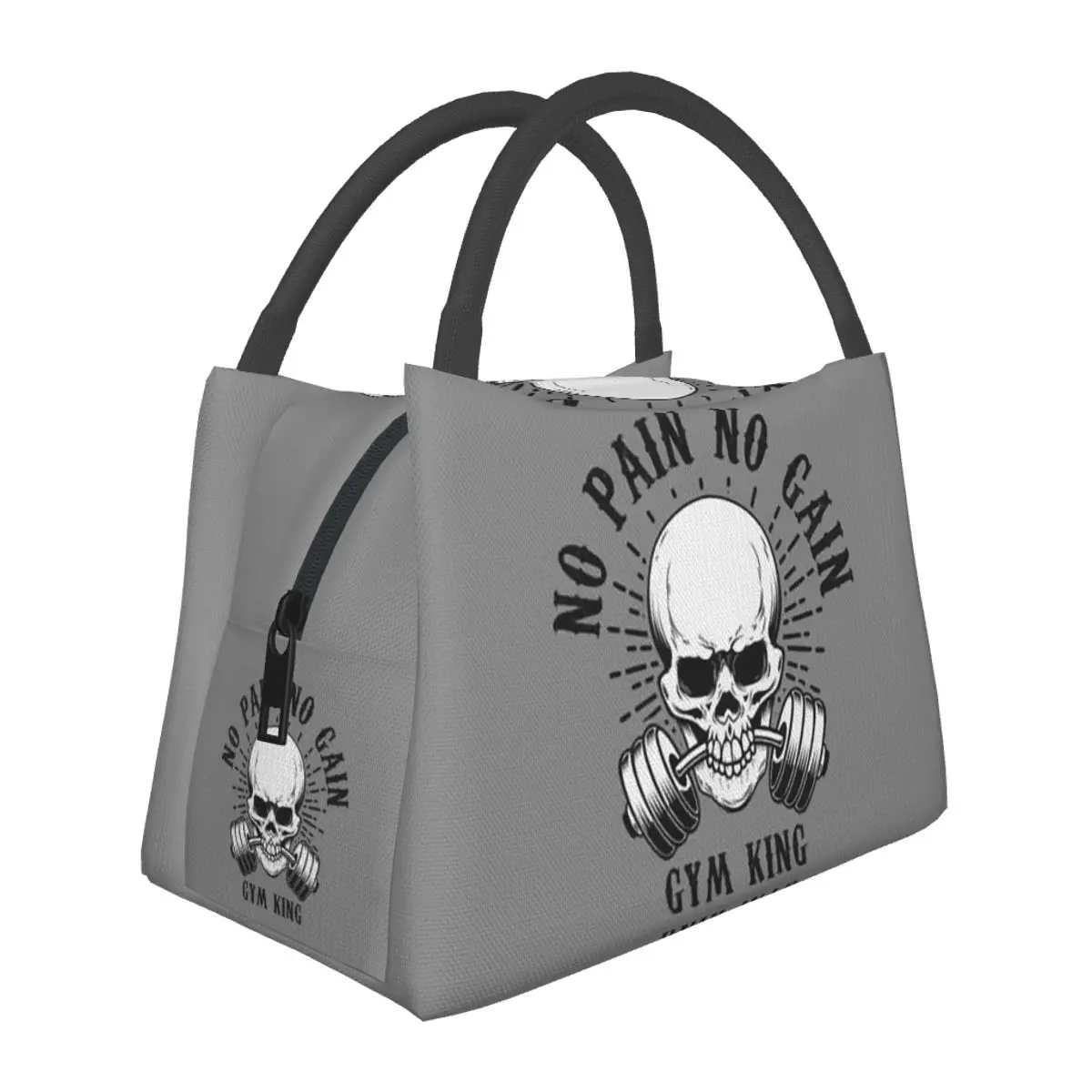 Powerhouse Gym Bodybuilding Fitness Motivational Quote Lunch Bag Storage Food Boxes Container Cooler Thermal Lunch Box Tote