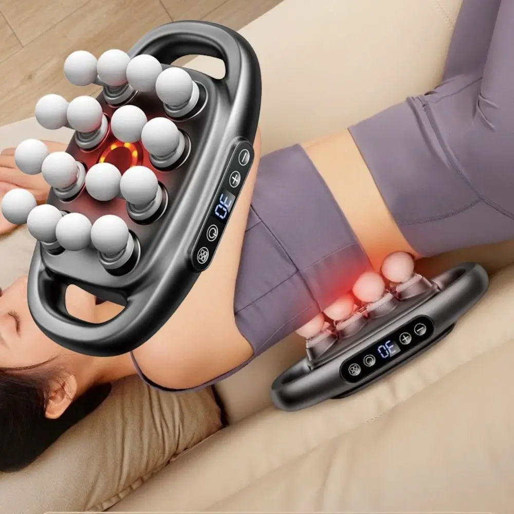 

8/12/16-Head Fascia Equipment Electric Muscle masajeador Waist Massager 30 Gear Adjustable High Frequency Body Massage Machine