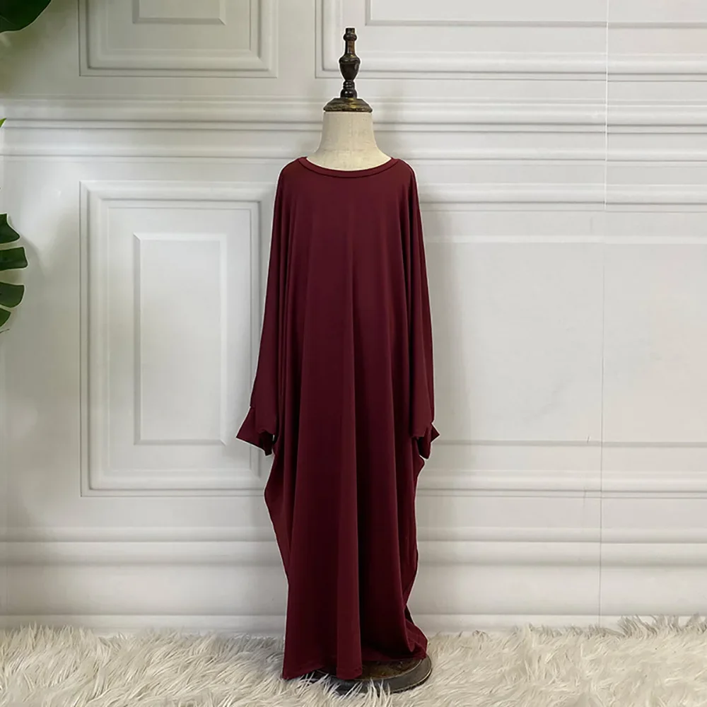 Eid Ramadan Abaya enfants filles Robe ample musulman Khimar enfants longue Robe Maxi arabe turquie Islam prière caftan robes vêtements