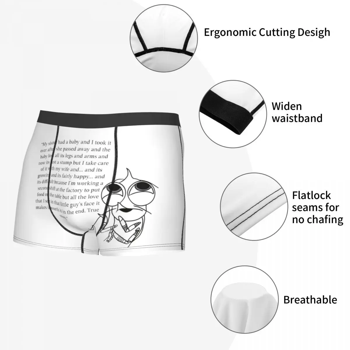 Трусы-боксеры, шорты, трусы с цитатой в виде акулы, мужские удобные трусы для мужчин, подарки бойфренду