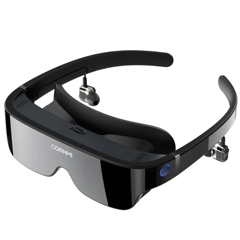 Immersive 3D Smart Glasses AR Hardware for Private Cinema & Gaming Head Mounted Virtual Reality Display Stock