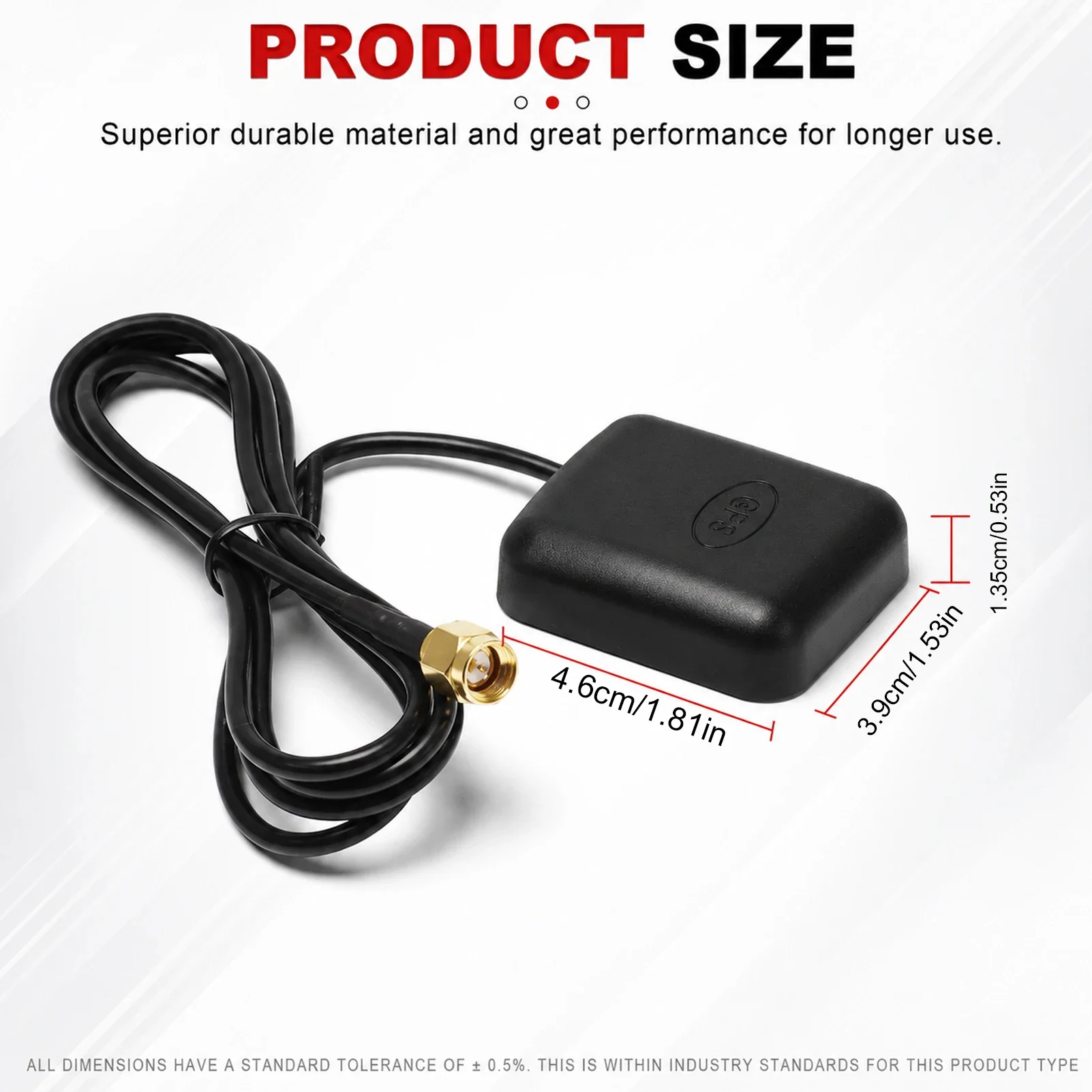 Car Aerial SMA Male FAKRA-C Connector 3M Cable BD GPS GLONASS Antenna High Gain 28dBi 3 in 1 Dual-Mode Satellite Positioning