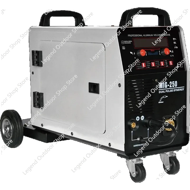 250DP 220V Single Phase Digital Signal Control Synergic Double Pulse Welding Mig MIG/TIG/MMA Multifunction Welder