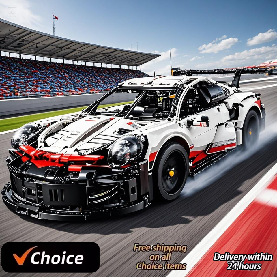  New 1580Pcs Technical 911Rsr Racing Remote control Cars Building Blocks RC Or LED Lights Motor Kits Sport Car MOC Vehicles 42096 