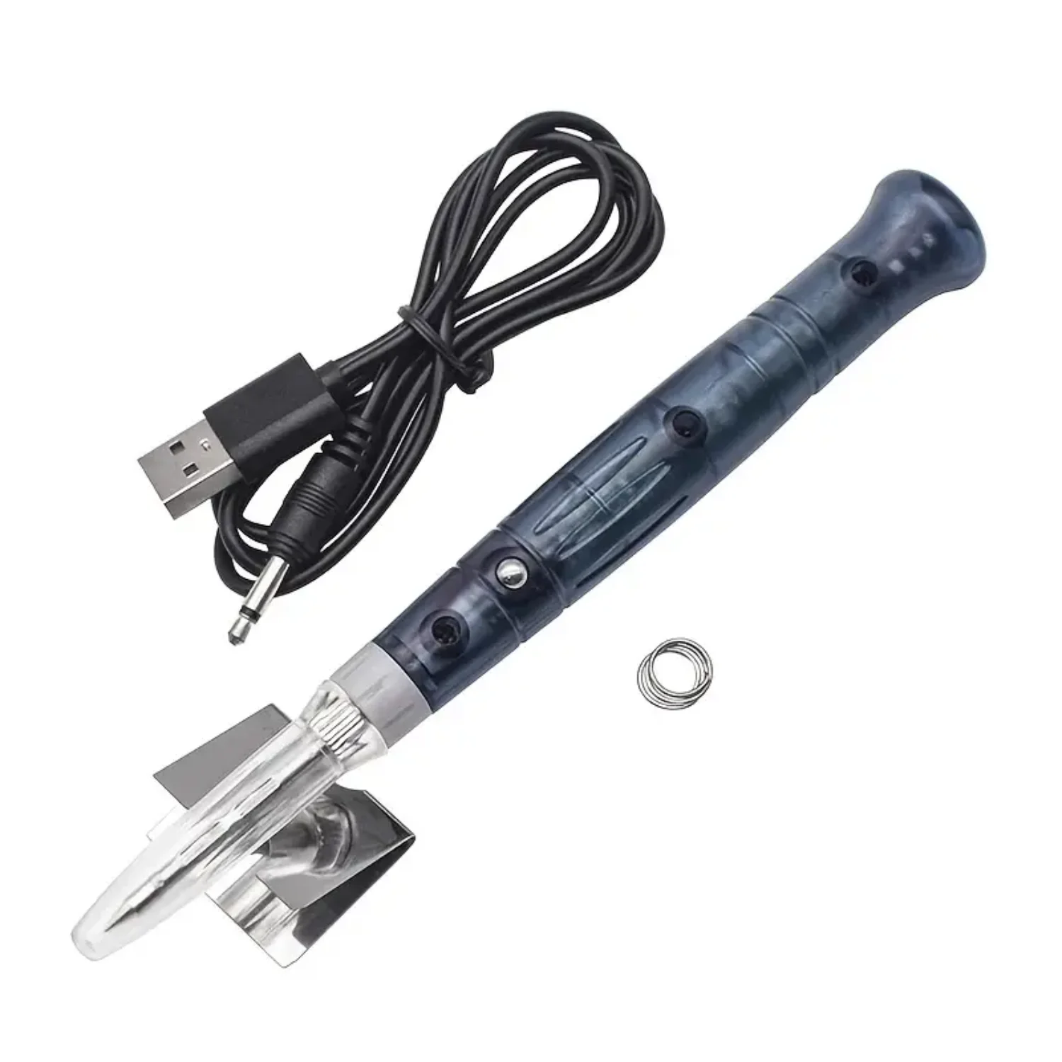 Portable 5V 8W USB Soldering Iron Repair Tool - Heated Pencil Soldering Desoldering Rework Station for Precision Work Ck tips Ts