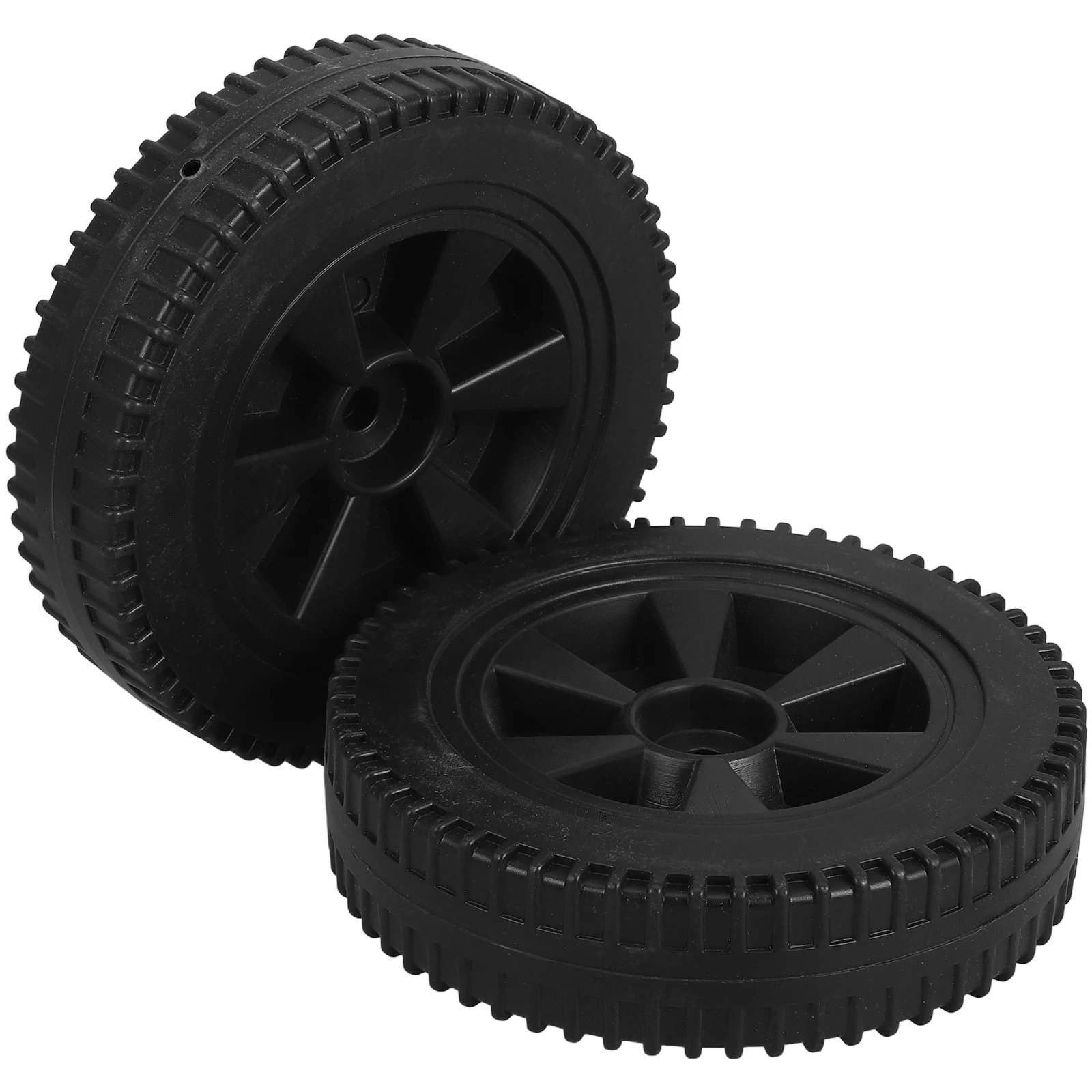 

2pcs Caster Wheels for BBQ Grill Stove Black Replacement Cart Casters 6 Inch Smooth Mobility Versatile Use Robust Material Easy