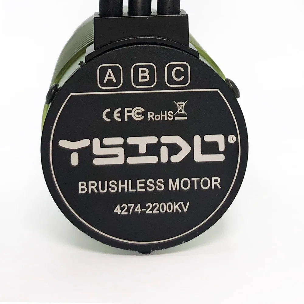 Ysido 1:8 rc auto 4274 1400kv 2200kv 2600kv 3600kv borstelloze motor voor rc arrma traxxas edf boot 1/8 auto monster truck off road
