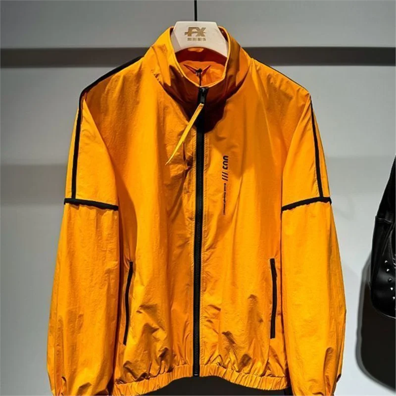 

Summer Loose 300 Pou Sun Protection Jaet Korean Sle Color Blo Line Splicing Sensation New Version Outerwear Coat