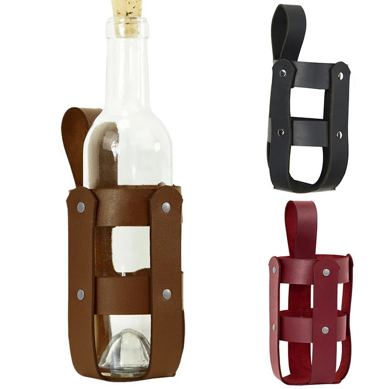 

LARP Medieval Water Bottle Pouch Viking Pirate Wine Flask Holder Bag with Leather Belt Loop Beer Hangs Kit for Renaissance Fair