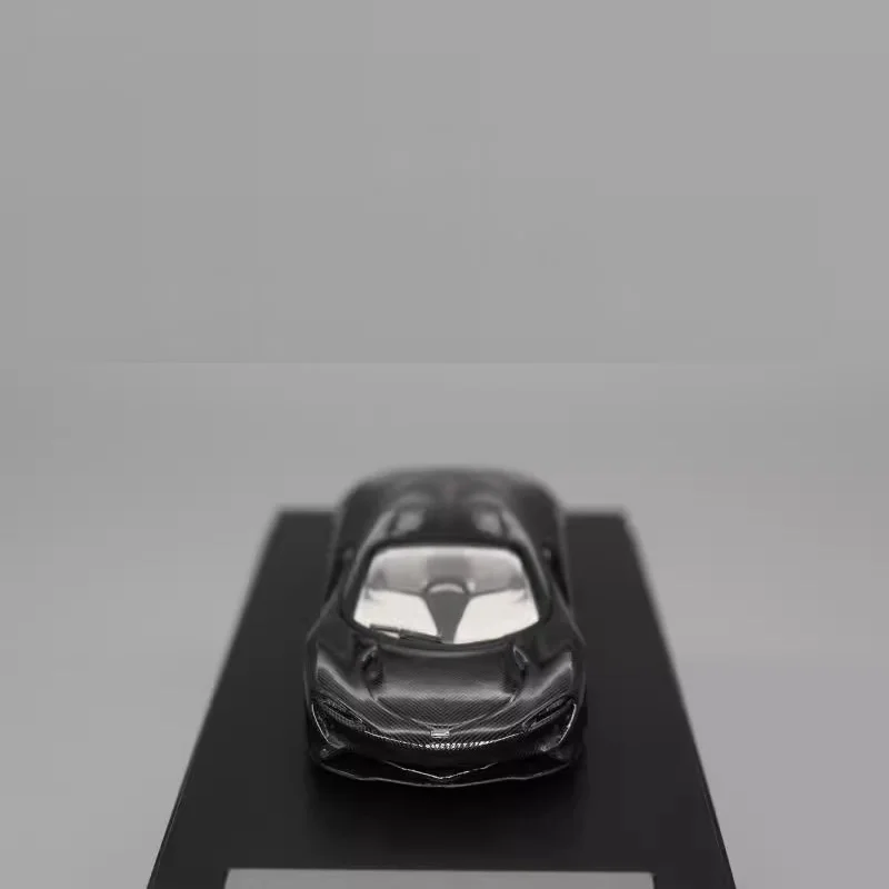 LCD 1:64 McLa-ren Speed-tail All Carbon Fiber Black Alloy Simulation Model Car