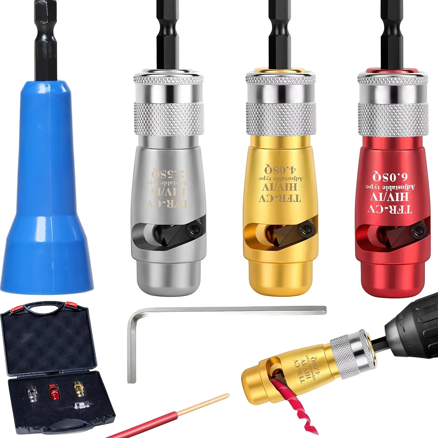 Wire Stripper & Twister Tool for Drill - Stripping, Peeling & Twisting Tool for Corded or Cordless Drills