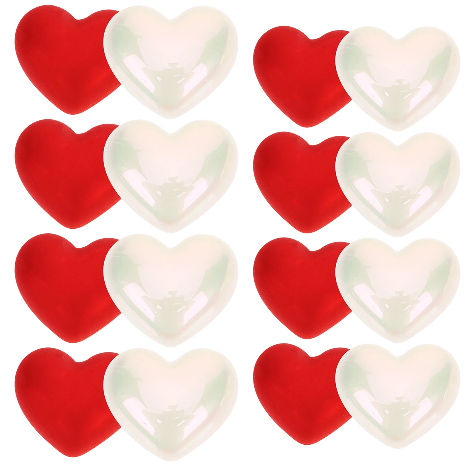 20 шт., жемчужное украшение на день Святого Валентина, наполнитель для вазы в форме сердца, сделай сам, ювелирный декор, пластиковые бусины, свадьба, день рождения, юбилей