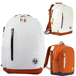 Wilson Roland Garros-Bolsa de tenis de arcilla, mochila Max para 2 raquetas con compartimento, Tour conmemorativo Abierto Francés