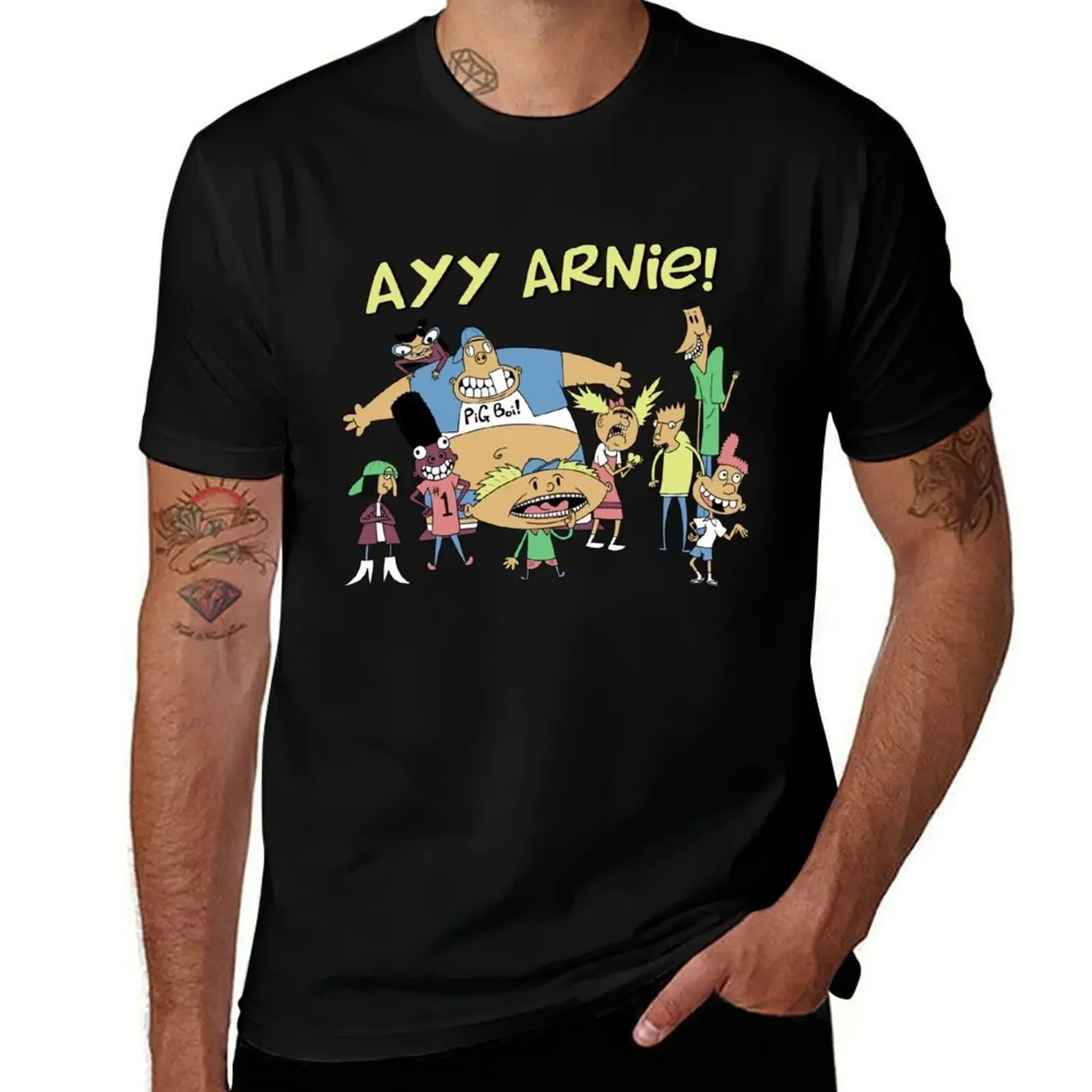 

100% Not Hey Arnold T-Shirt Clothing quick drying oversize t-shirts man plain t shirts men