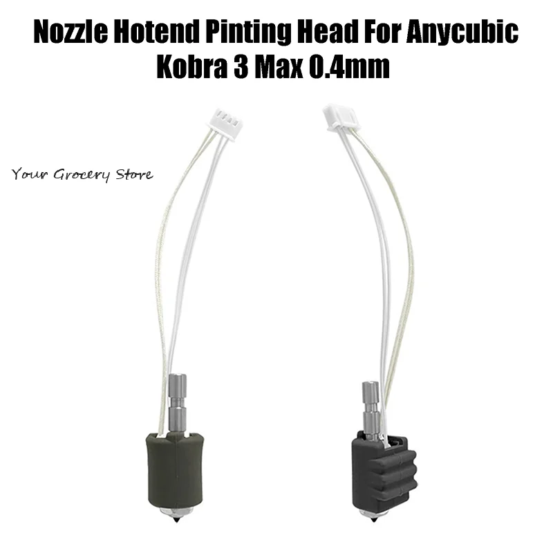 

Быстросменное сопло для 3D-принтера Hotend Pinting, закаленная сталь 0,4 мм, идеально подходит для Anycubic Kobra 3 Max
