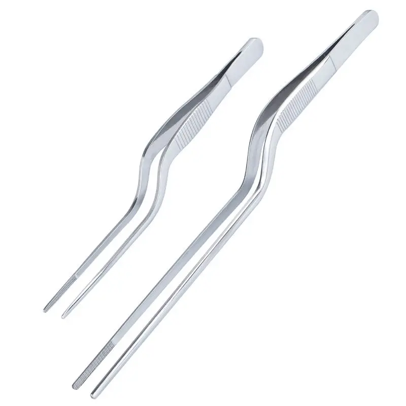 

14/16/20/23/26/30cm Chef Tongs Clips Stainless Steel BBQ Tong Mini Tweezer Multi Hand Tools For Picnic Picking Food Meat