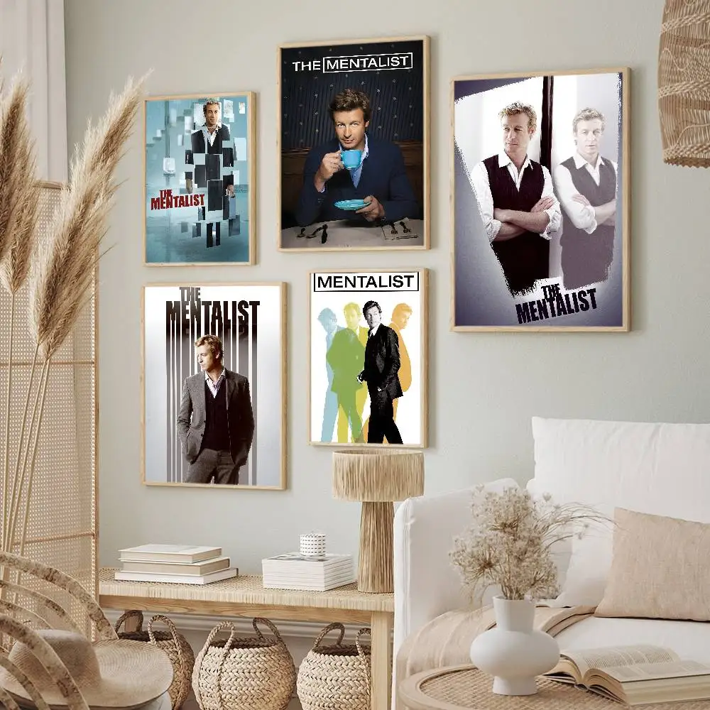 Popular TV The Mentalist Poster Pintura em tela de parede para decoração de casa de sala de estar de clube