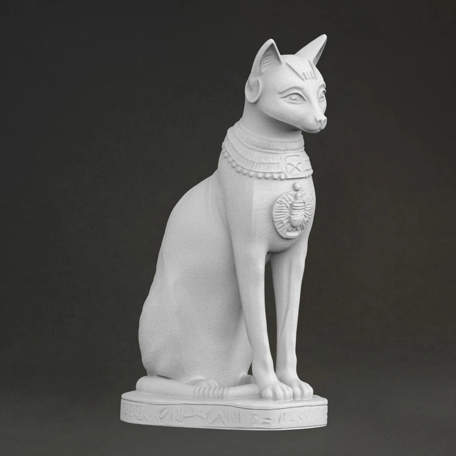 "Egyptian cat god Best" sculpture, 3D printed resin, hand-painted, plaster-like statue ornament(work 10 days) - view 4