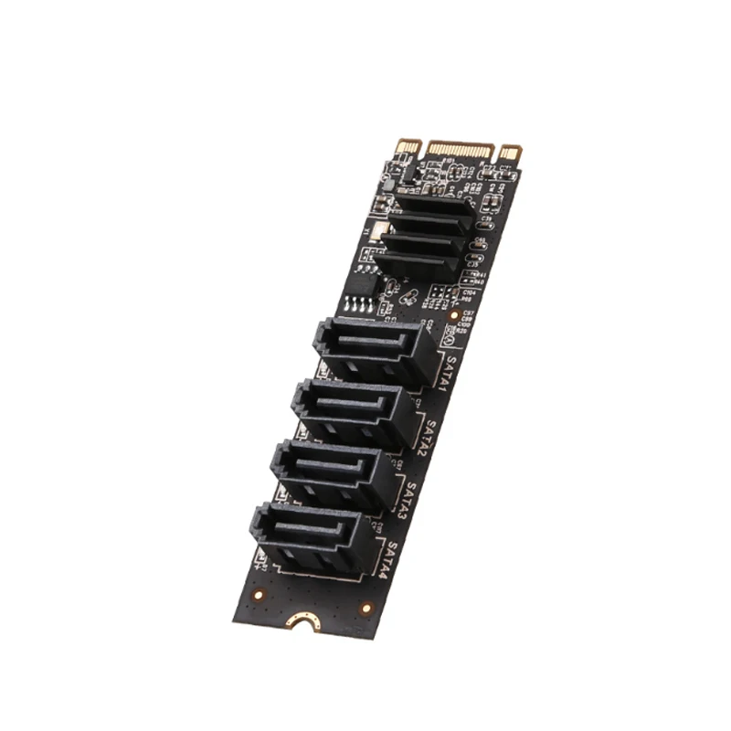 M.2 to SATA3 Expansion card Expansion Adapter PCI-E Sata Adapter Game PCIE Sata Card Controller NVME M.2 adapter card riser card