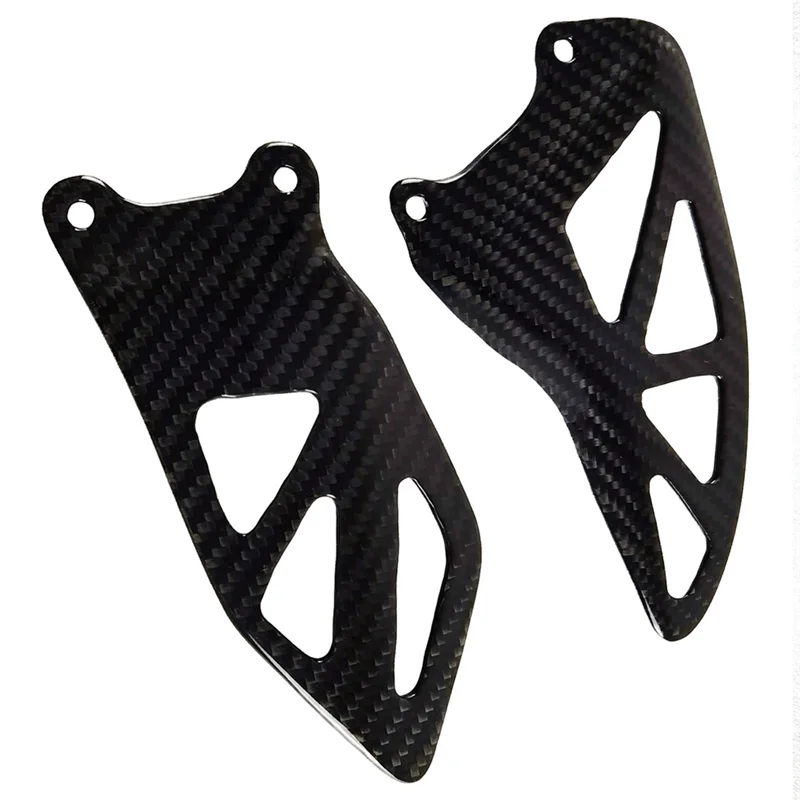 

For Suzuki GSXR1000 2017-2024 Carbon Fiber Color Motorcycle Heel Guard Rearset Plate Foot Peg Protector Accessories