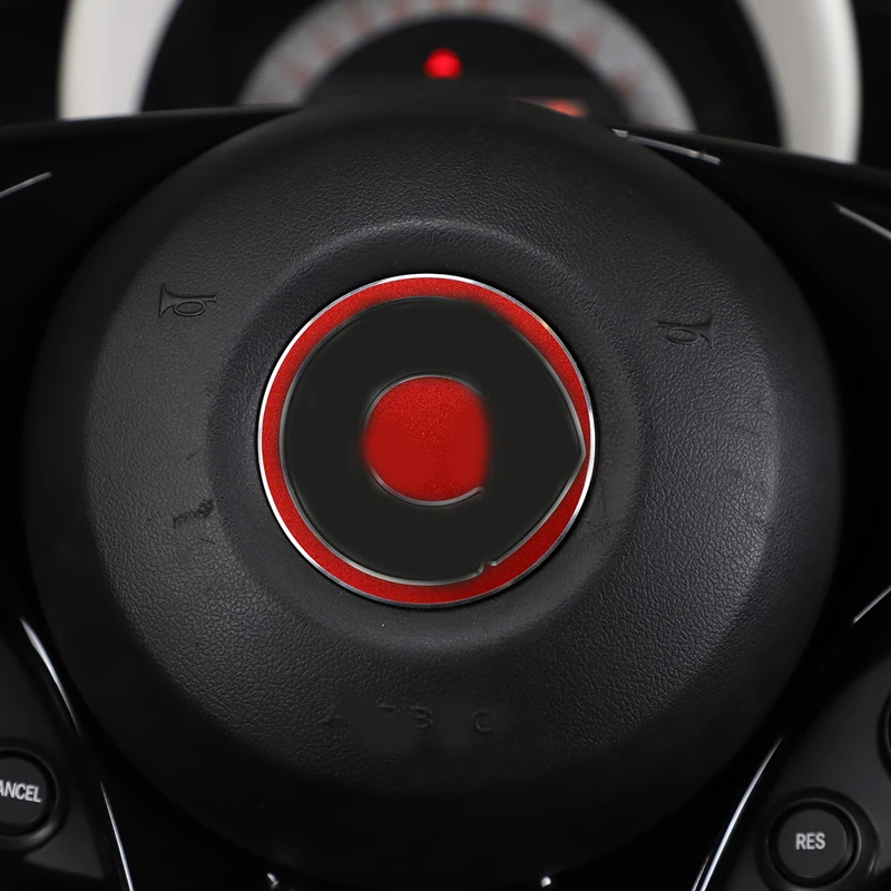 

For Mercedes Smart 453 Fortwo Forfour Steering Wheel Center Cap Decoration Ring Car Stickers Interior Accessories