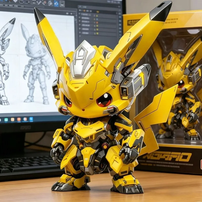 

Pikachu Cos Bumblebee Mecha Gk Model Pokemon Trendy Collectible Figure Desktop Decoration Ornament Gift For Adult Collectors