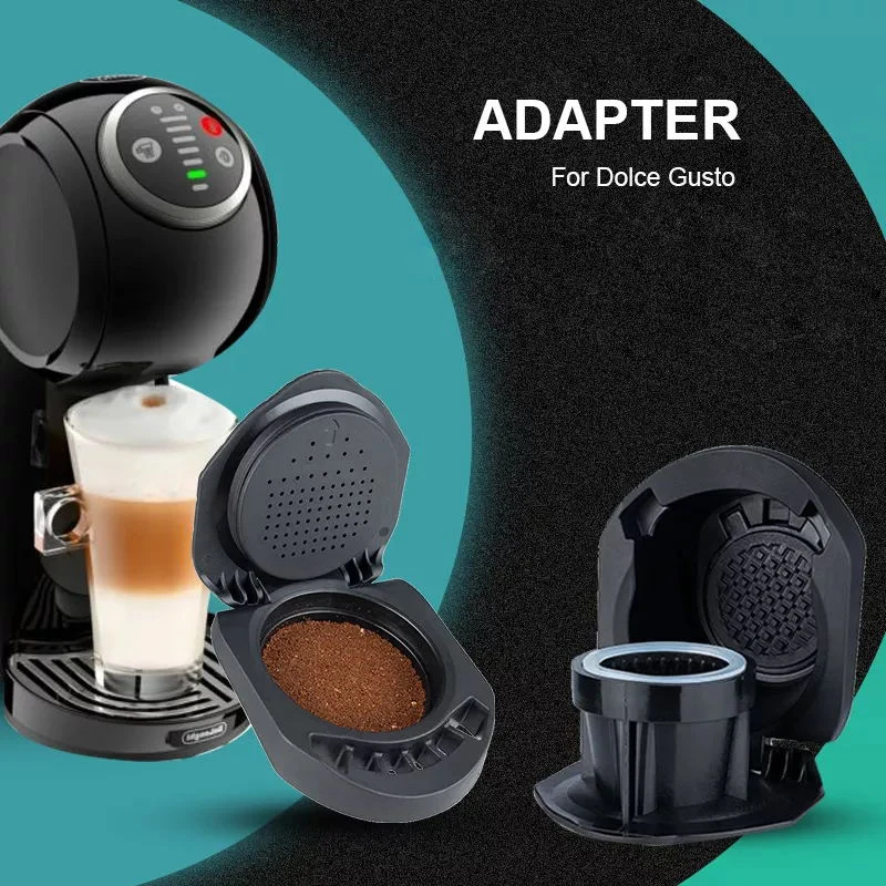 ICafilas Adapter for Dolce Gusto PICCOLO XS/Genio  S Machine  Reusable  Capsule Refillable Cafetera Expreso  Coffee 