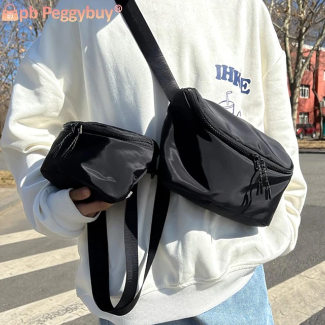 Fanny Pack Bum Bag Nylon Women Messenger Bags Fashion Simple Casual Portable Solid Color Adjustable Strap Soft for Outdoor Sport AliExpress