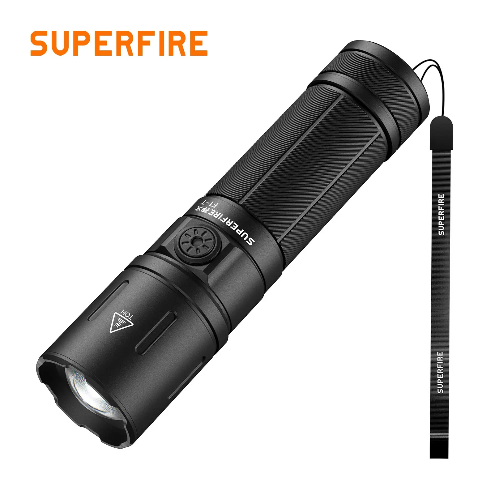 

SUPERFIRE F1-T Super Bright LED Flashlight 1000LM EDC Zoom Tactical Torch USB C Rechargeable Light Long Range Camping Lantern