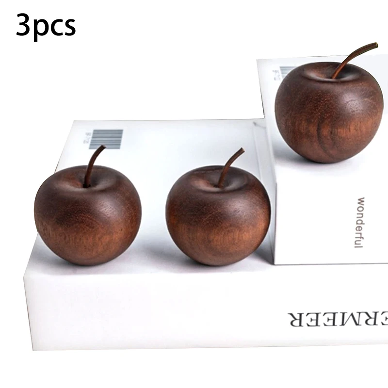 3/1 stuks houten appelvormige etherische olie-diffuser geurverspreider geschikt voor thuis badkamer autodecoratie