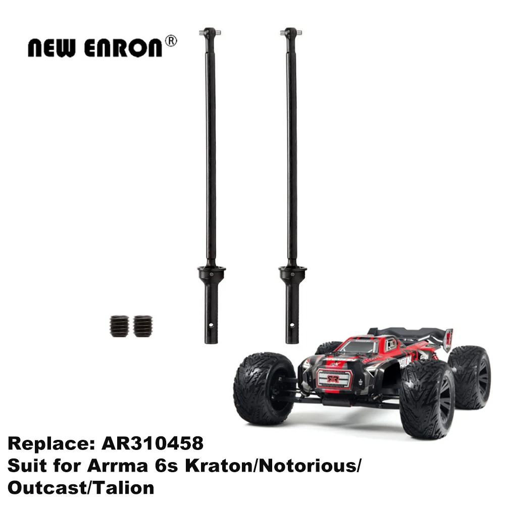 for RC Car 1/8 ARRMA 6S Kraton Notorious Outcast Talion 2Pc Harden Steel Thickened Front Axle CVD Drive Shafts AR310458 AR310590