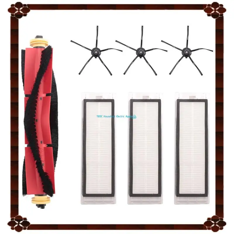 24 ساعة التسليم 7 قطعة ل Xiaomi Roborock S4 E4 S5 S6 S5 ماكس المطاط الجانب فرشاة الرئيسية الأسطوانة فلتر HEPA ماكس فرشاة تصفية Sp