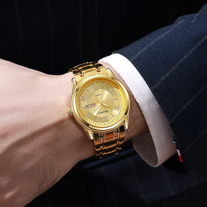 New Fashion Top Luxury Watch For Man Business Date Quartz Watch Men Famous Stainless Steel Watches Reloj Hombre Gifts Male Clock