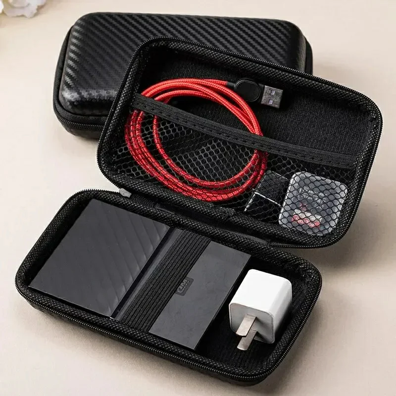 Hannord Portable Storage Bag Eva Hard Disk Case Mobile Charger Data Cable Storage U Disk SSD Charger Protable Storage Box