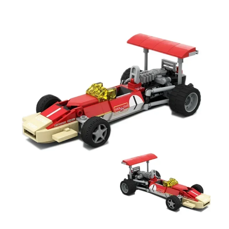 MOC-48761Lotus 49B - Scale 1:27 Formula Car Assembly Stitching Building Block Model 175 Building Block Parts Kids Toy Gift
