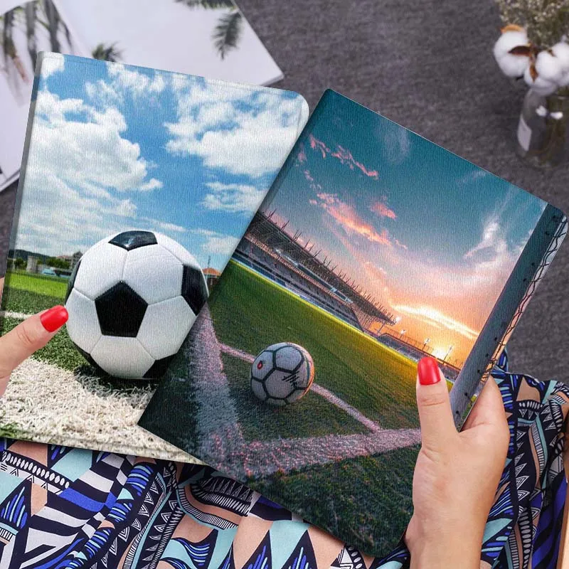 

Black White Soccer Ball Gift For Xiaomi Redmi Mi Poco Pad 2 5 6s 7 7s Ultra Pro Max 14 12.4 12.1 inch Soft Tablet Case