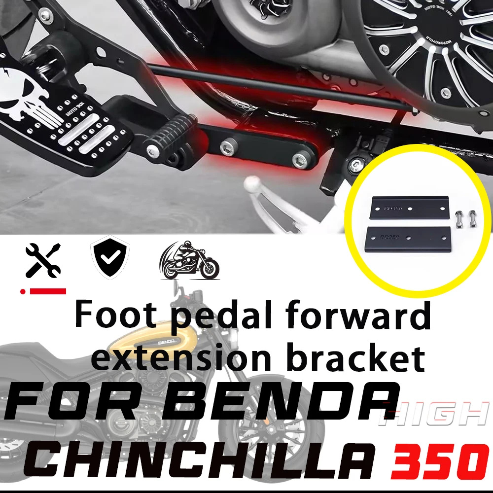 FOR BENDA CHINCHILLA 350 Forward Footpeg Mount Extension Bracket Footrest Relocation