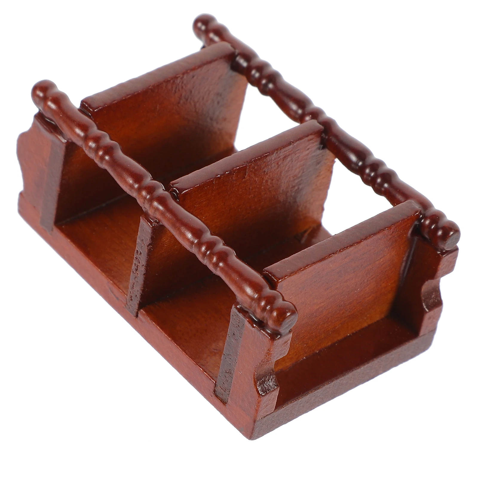 

Storage Rack Nightstands Mini Furniture Miniature House Minature Bedside Table Wooden Decor Child Dollhouse